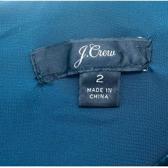 J.Crew Hunter Green Velvet Tank Top 2 Evening Party Keyhole Back Lined - Picture 12 of 15